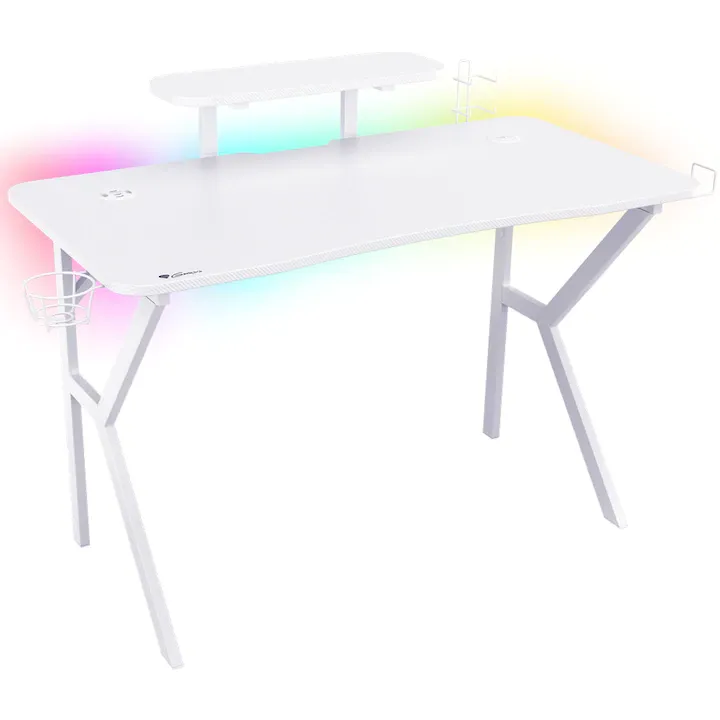 birou de gaming pentru fete, genesis holm cu iluminare led