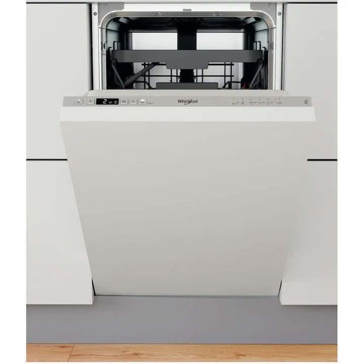 masina de spalat vase incorporabila whirpool cu deschidere automata
