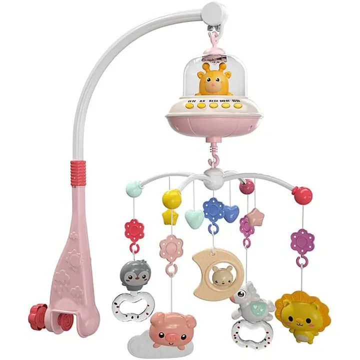 Carusel Muzical Reincarcabil pentru Patut Bebelusi